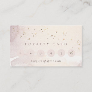 Striped Pattern Rose Business Loyalty Punch Card, Zazzle