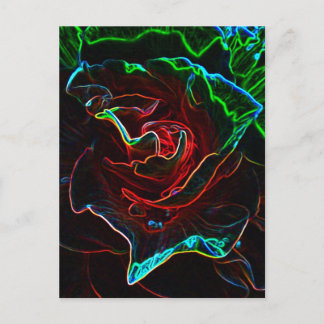Abstract Rose postcard