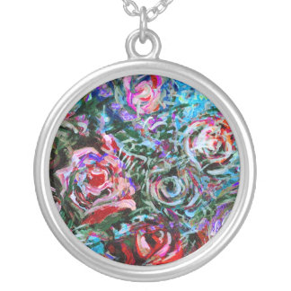 Abstract roses Pendant
