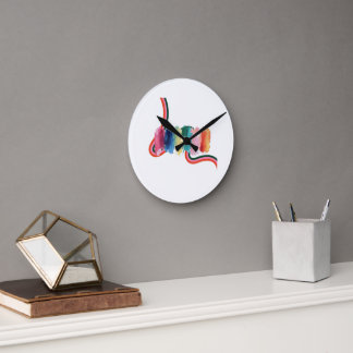 abstract round clock
