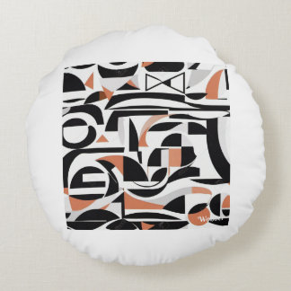 Abstract Round Pillo Pillow