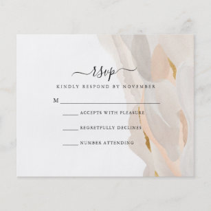 Abstract RSVP Card   Budget Flyer
