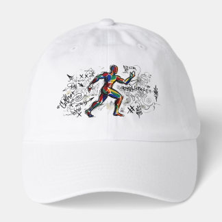 Abstract Runner Graffiti Street Art Hat
