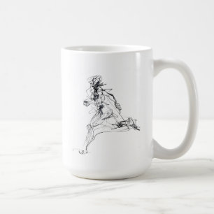 Abstract Runner Sketch Coffee Mug