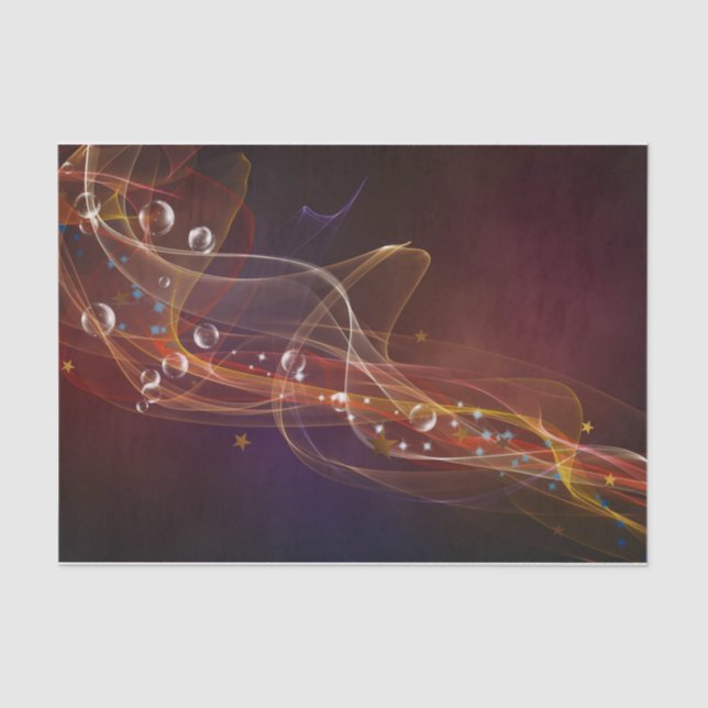 Abstract Rust Bubbles and Smoke Tissue Paper (Front)