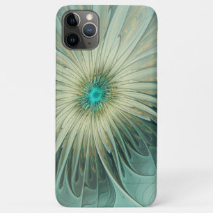 Abstract Sage Green Fantasy Flower Fractal Art iPhone 11 Pro Max Case
