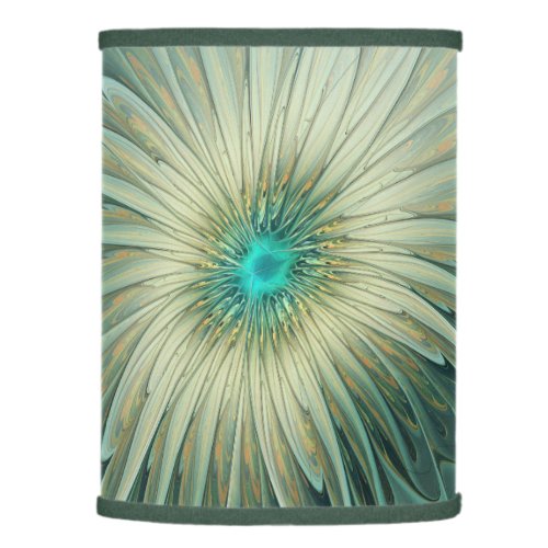 Abstract Sage Green Fantasy Flower Fractal Art Lamp Shade