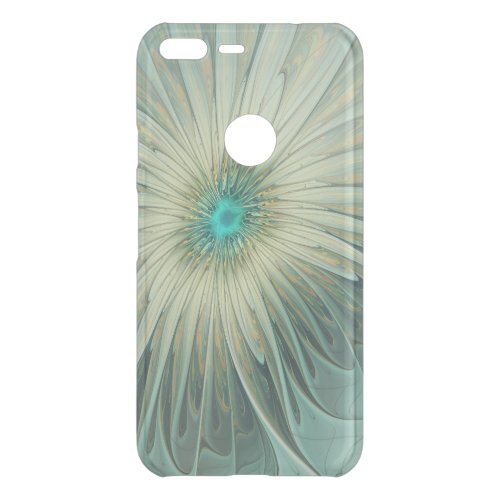 Abstract Sage Green Fantasy Flower Fractal Art Uncommon Google Pixel XL Case