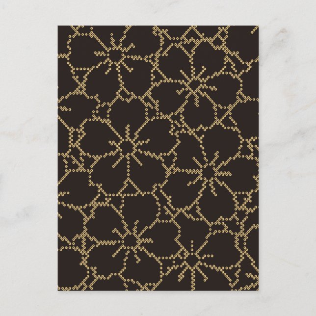 Abstract Sakura Japanese Floral Kimono Postcard (Front)