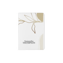 Abstract Sand & Khaki Passport Holder