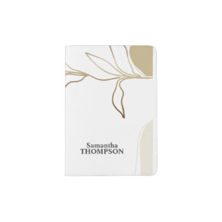 Abstract Sand & Khaki Passport Holder