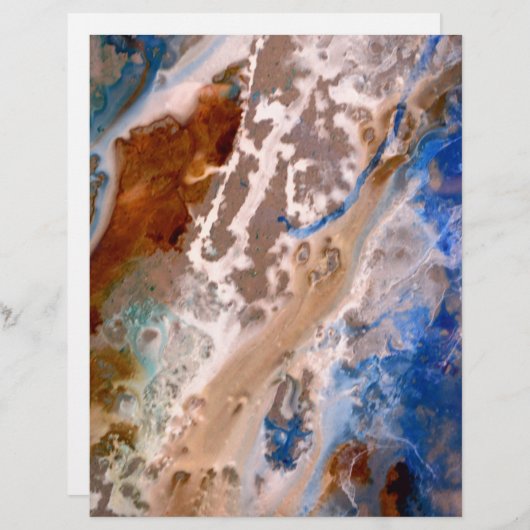 Abstract sandy beach pattern water foam pattern (Front/Back)