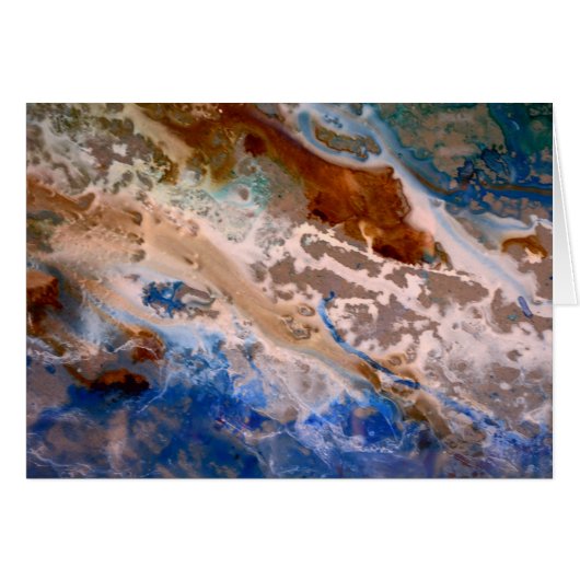 Abstract sandy beach pattern water foam pattern  cards (Front Horizontal)