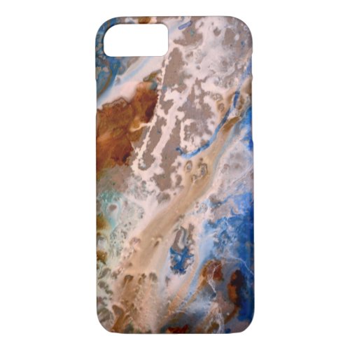 Abstract sandy beach pattern water foam pattern  iPhone 87 case