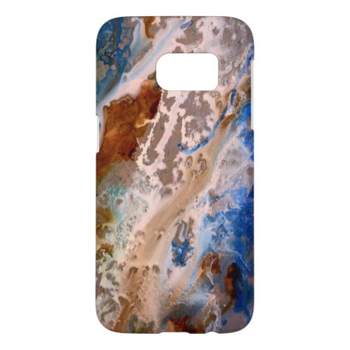 Abstract sandy beach pattern water foam pattern  samsung galaxy s7 case
