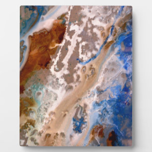 Abstract sandy beach pattern water foam pattern  plaque