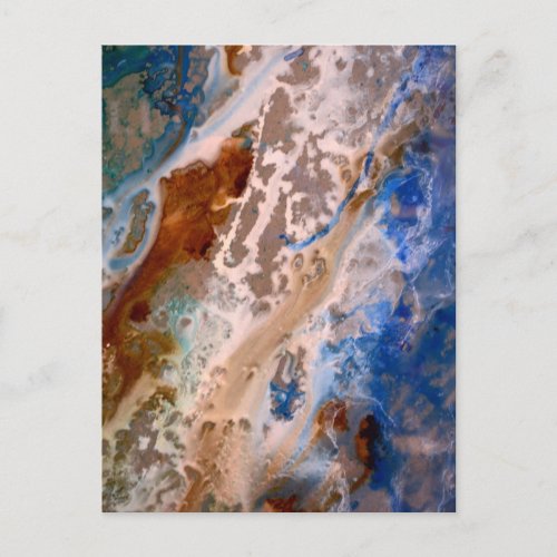 Abstract sandy beach pattern water foam pattern  postcard