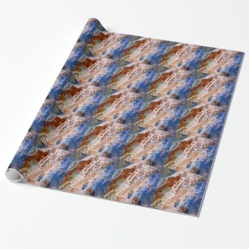 Abstract sandy beach pattern water foam pattern  wrapping paper