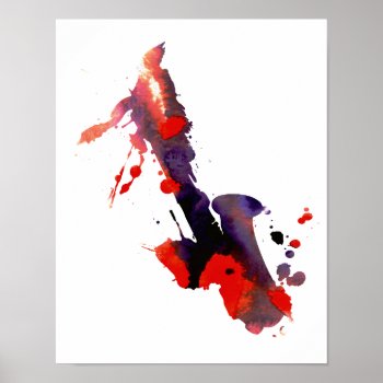 Abstract Saxophone Poster by marchingbandstuff at Zazzle