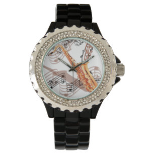 Abstract Saxophone Watch