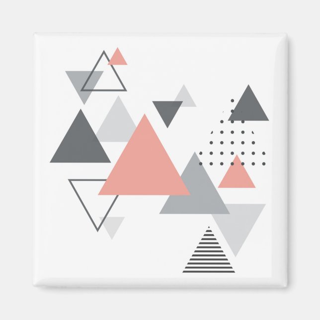 Abstract Scandinavian Geometric Design Magnet (Front)