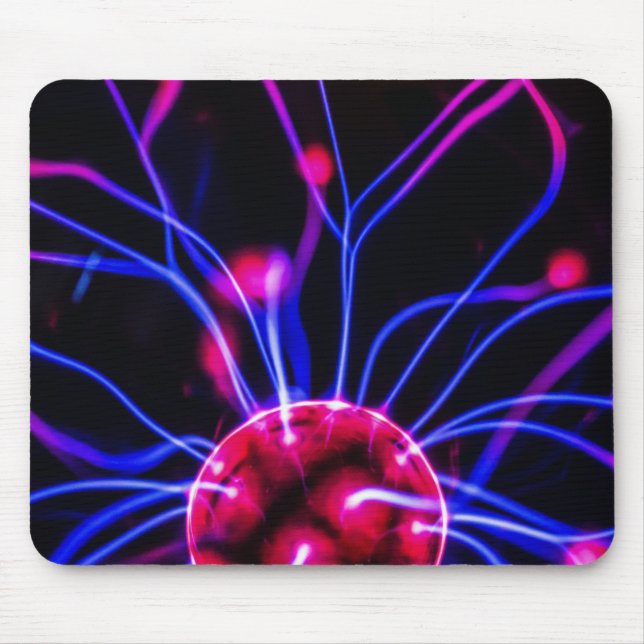 Abstract Science Plasma Ball Lamp Mouspad Mouse Pad (Front)