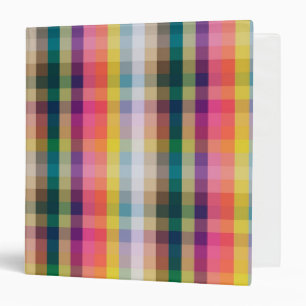 Abstract Scottish Plaid 3 Ring Binder