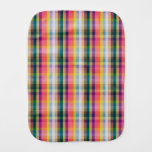 Abstract Scottish Plaid Baby Burp Cloth