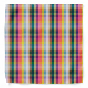 Abstract Scottish Plaid Bandana