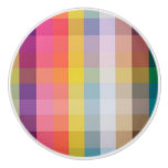 Abstract Scottish Plaid Ceramic Knob