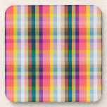 Abstract Scottish Plaid Coaster