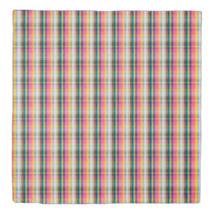 Abstract Scottish Plaid Duvet Cover
