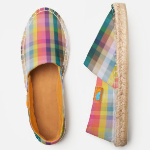 Abstract Scottish Plaid Espadrilles