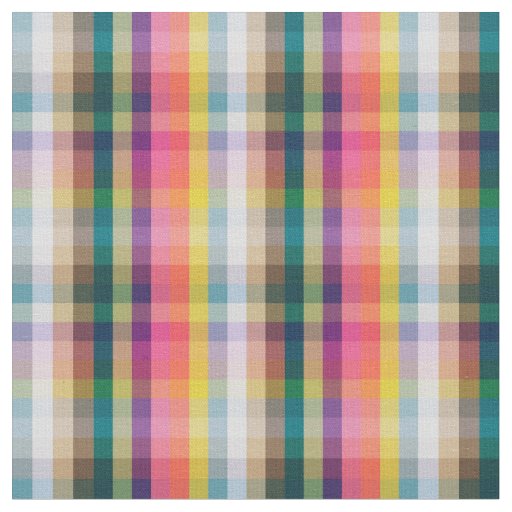 Abstract Scottish Plaid Fabric