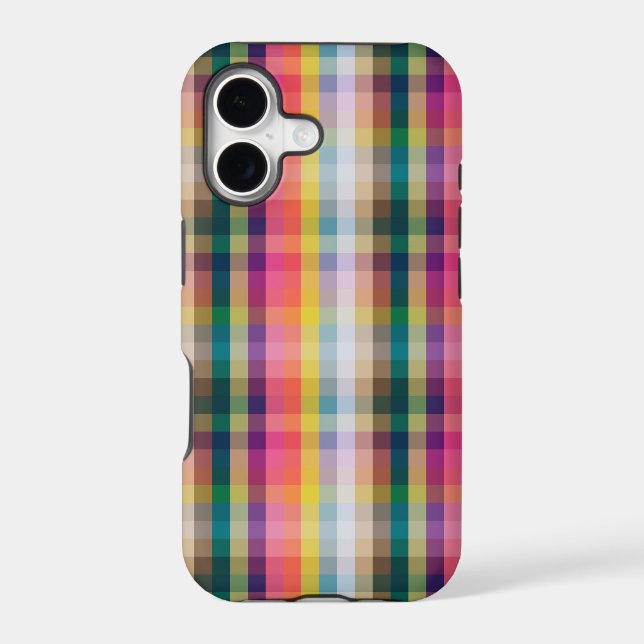 Abstract Scottish Plaid Iphone Case (Back)