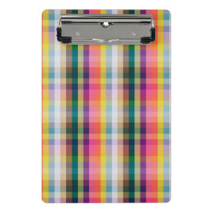 Abstract Scottish Plaid Mini Clipboard
