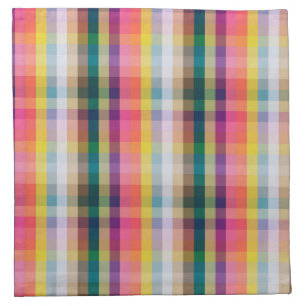 Abstract Scottish Plaid Napkin