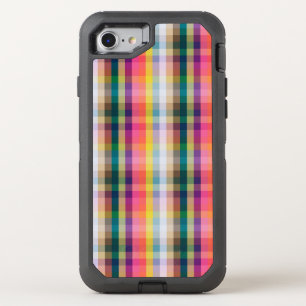 Abstract Scottish Plaid OtterBox Defender iPhone SE/8/7 Case