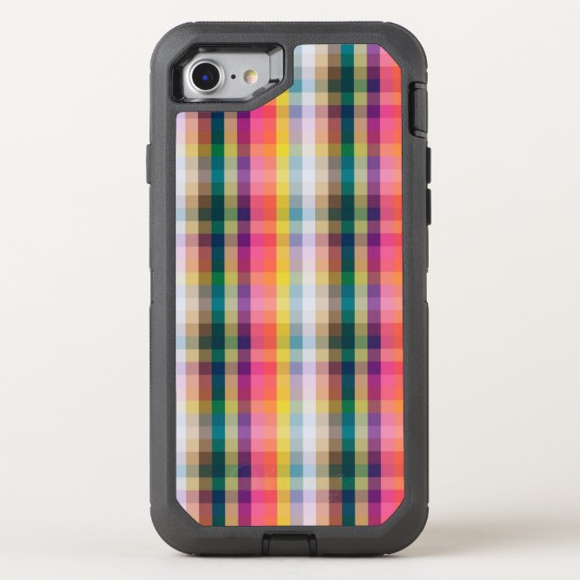 Abstract Scottish Plaid Otterbox iPhone Case (Back)