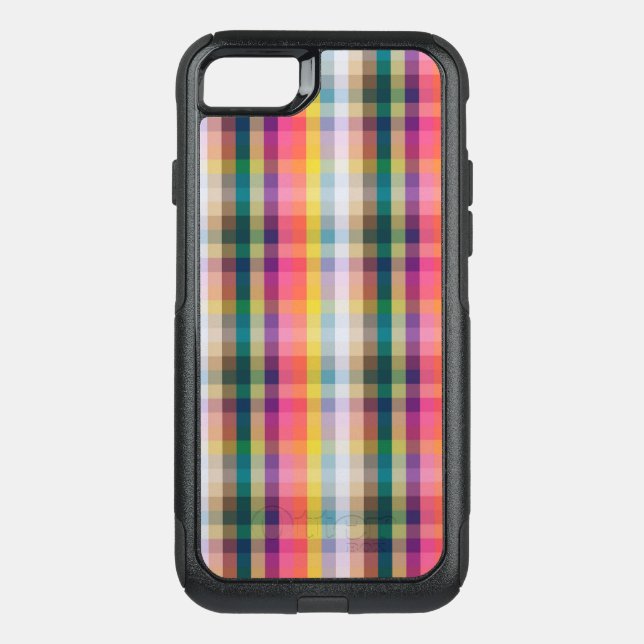 Abstract Scottish Plaid Otterbox iPhone Case (Back)