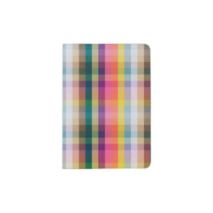 Abstract Scottish Plaid Passport Holder