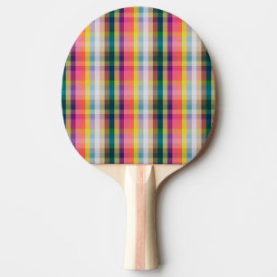 Abstract Scottish Plaid Ping-Pong Paddle