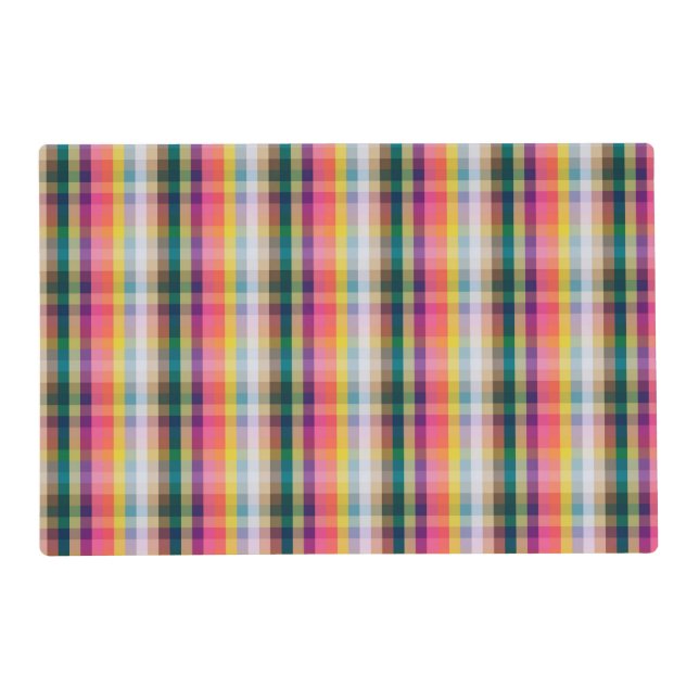 Abstract Scottish Plaid Placemat (Front)