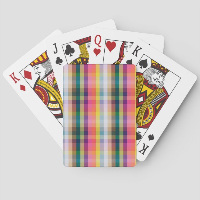 Abstract Scottish Plaid Poker Cards (Back)