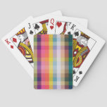 Abstract Scottish Plaid Poker Cards