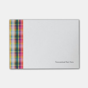 Abstract Scottish Plaid Post-it Notes