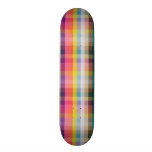 Abstract Scottish Plaid Skateboard Deck