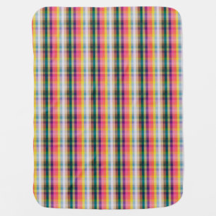 Abstract Scottish Plaid Stroller Blanket