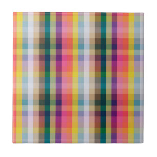 Abstract Scottish Plaid Tile