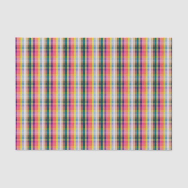 Abstract Scottish Plaid Tissue Paper (Front)